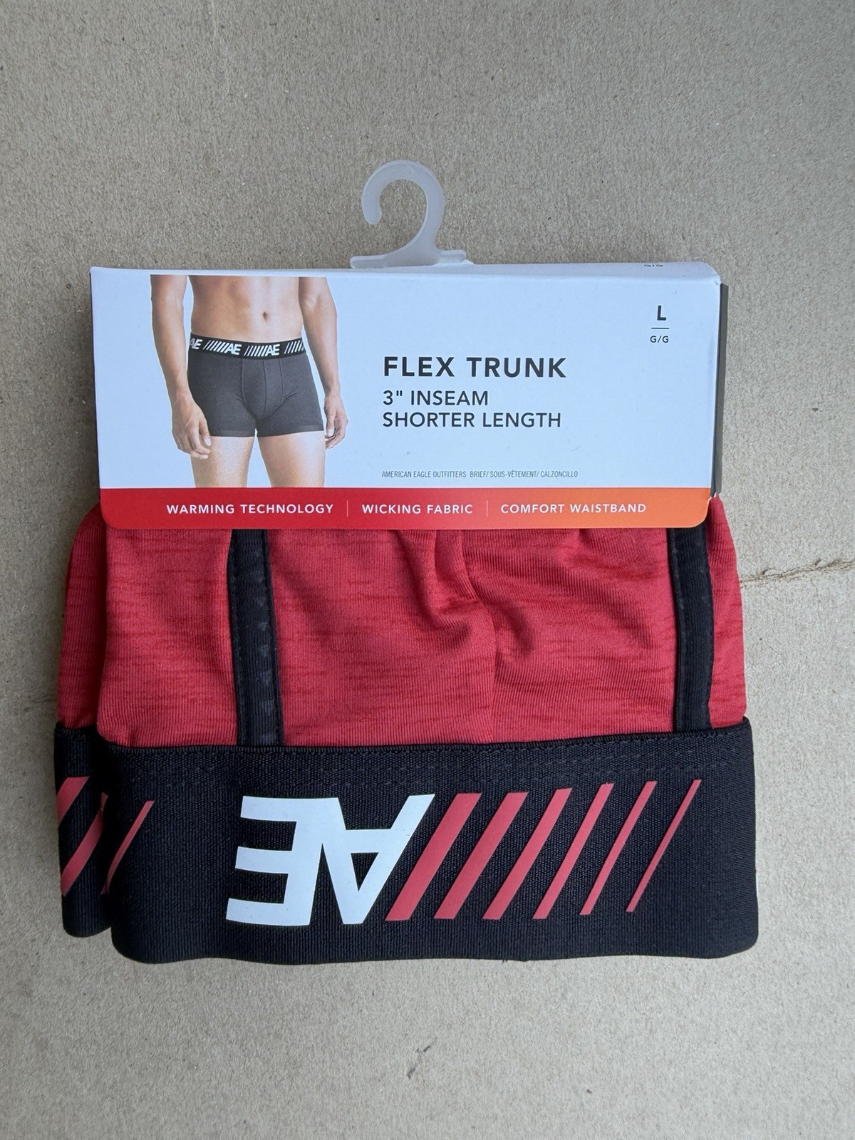 MENS AMERICAN EAGLE FLEX TRUNK SHORTER LENGTH 3” INSEAM SIZE CHOOSE