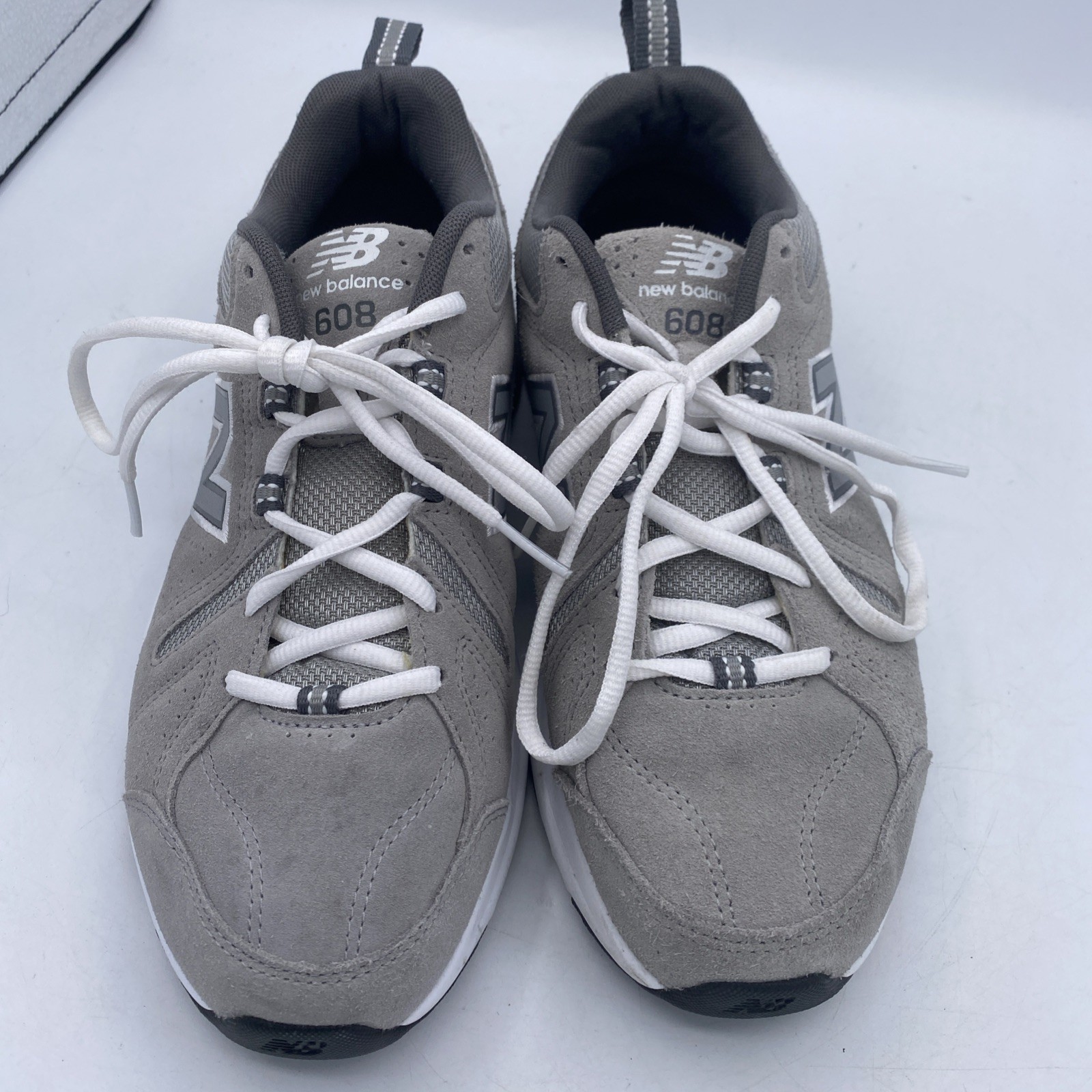 New Balance 608 Castlerock Grey Suede Sneakers Size 8.5 MX608UG5