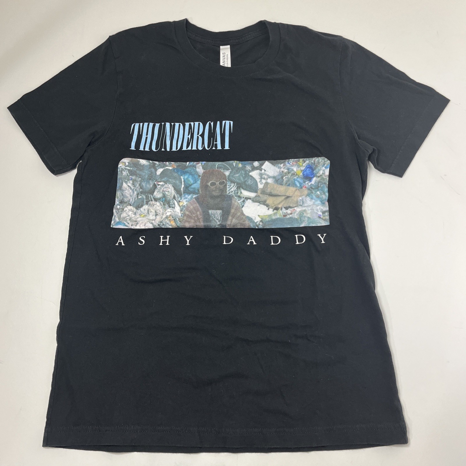 Thundercat – Ashy Daddy Graphic Tour T-Shirt Black Size M Short Sleeve Tee