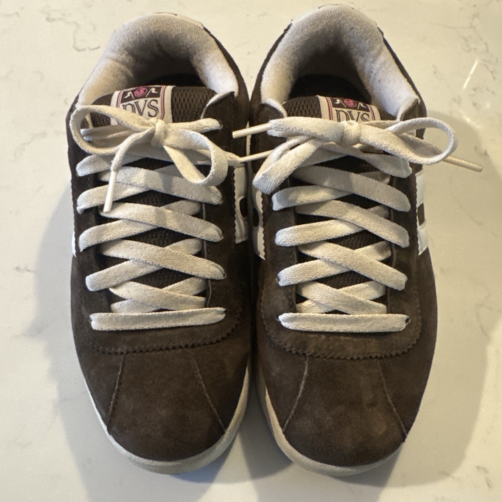 DVS Shoe Co Dresden Women’s Skate Sneakers Brown Suede Pink US 6 EU 37 Y2K 2000s