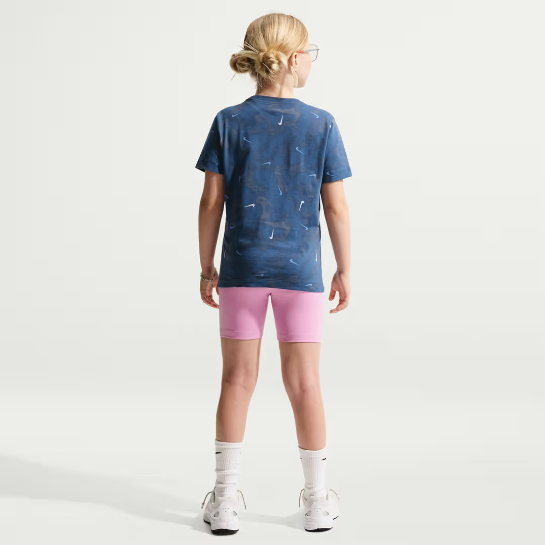 Nike Sportswear Youth Size S Graphic Tee Mystic Navy/Thunder Blu II0458-461 NWOT