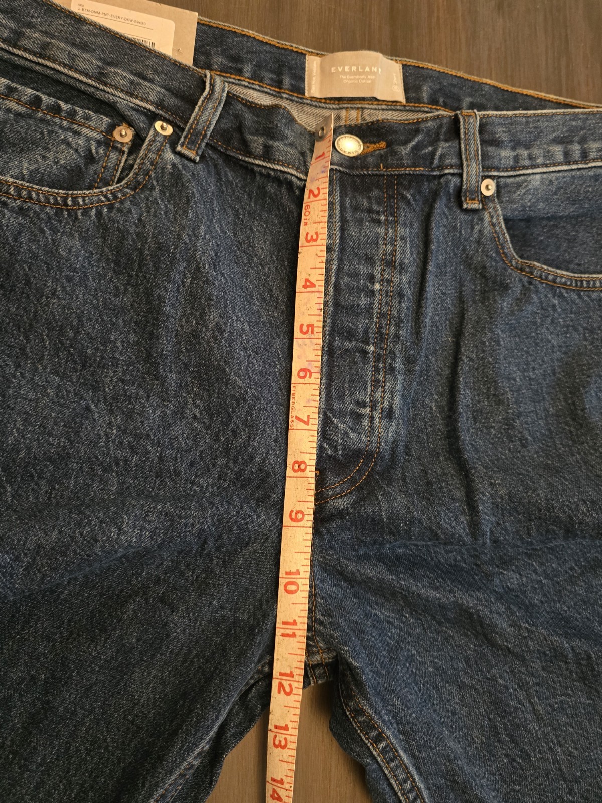 NWT Everlane The Everybody Jean Sz E9x30 Organic Cotton Short Blue Denim Unisex