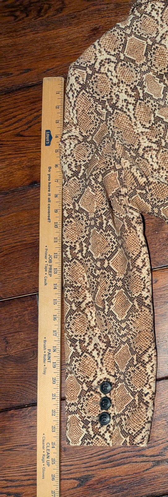 Anine Bing Madeleine Python Print Oversized Double Breasted Blazer Size L – NWOT