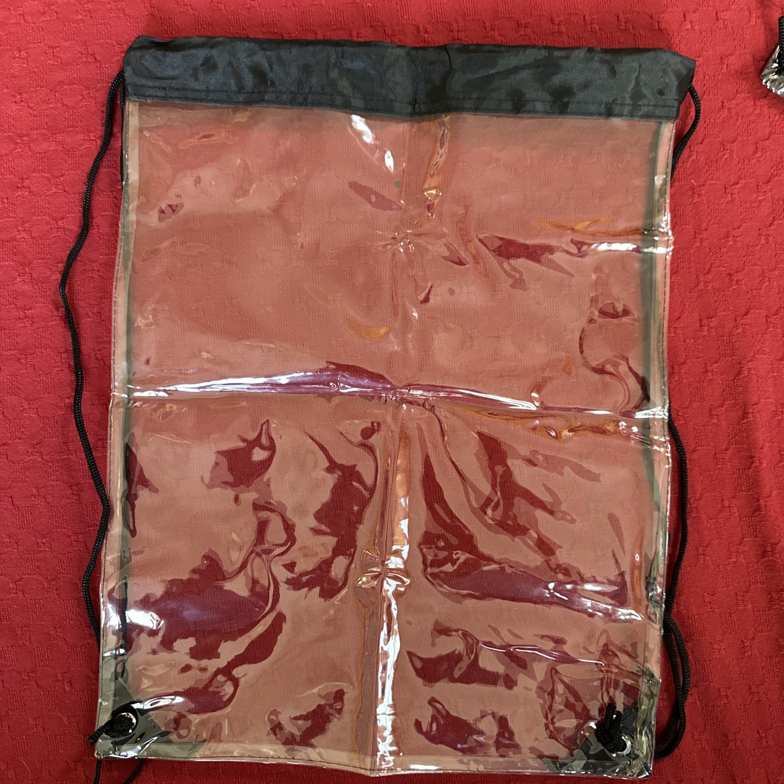 Lot 13 Clear Drawstring Backpacks Stadium Approved PVC School Security Bag