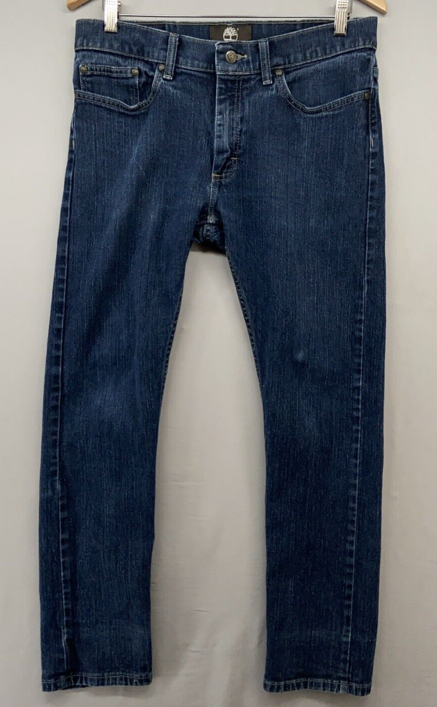Timberland Jeans Mens 32×30- Slim / Skinny- Dark Wash-Stretch Fabric-Blue Denim