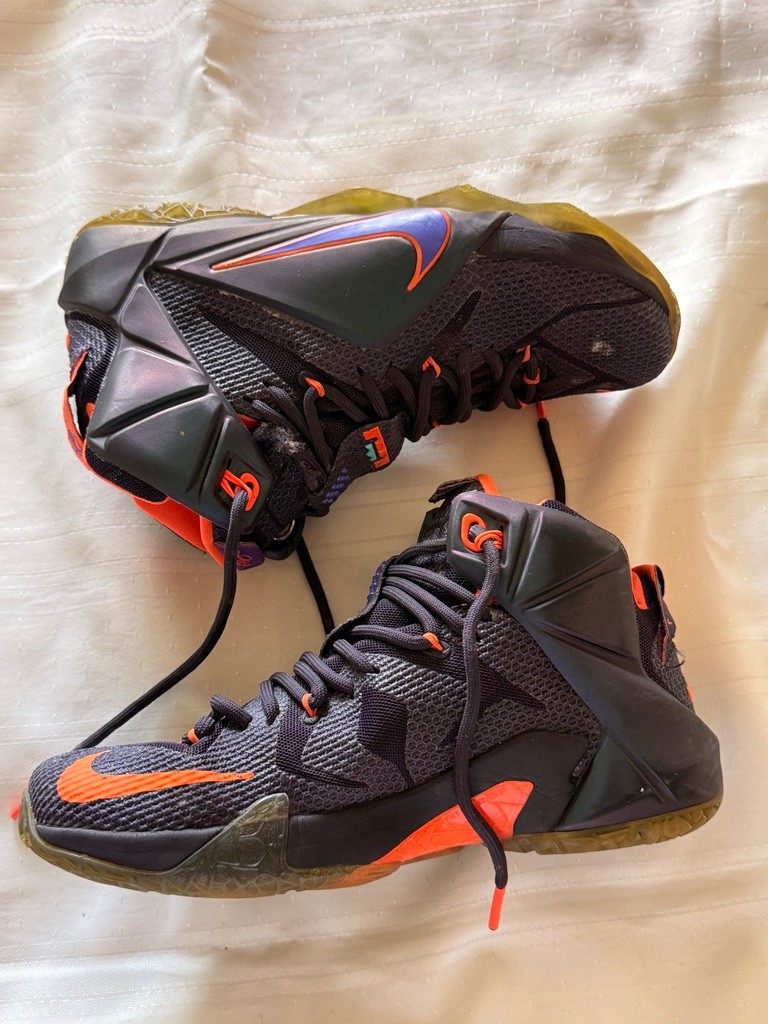 Nike LeBron 12 Instinct Cave Purple Hyper Grape Men’s 7.5 Basketball 684593-583