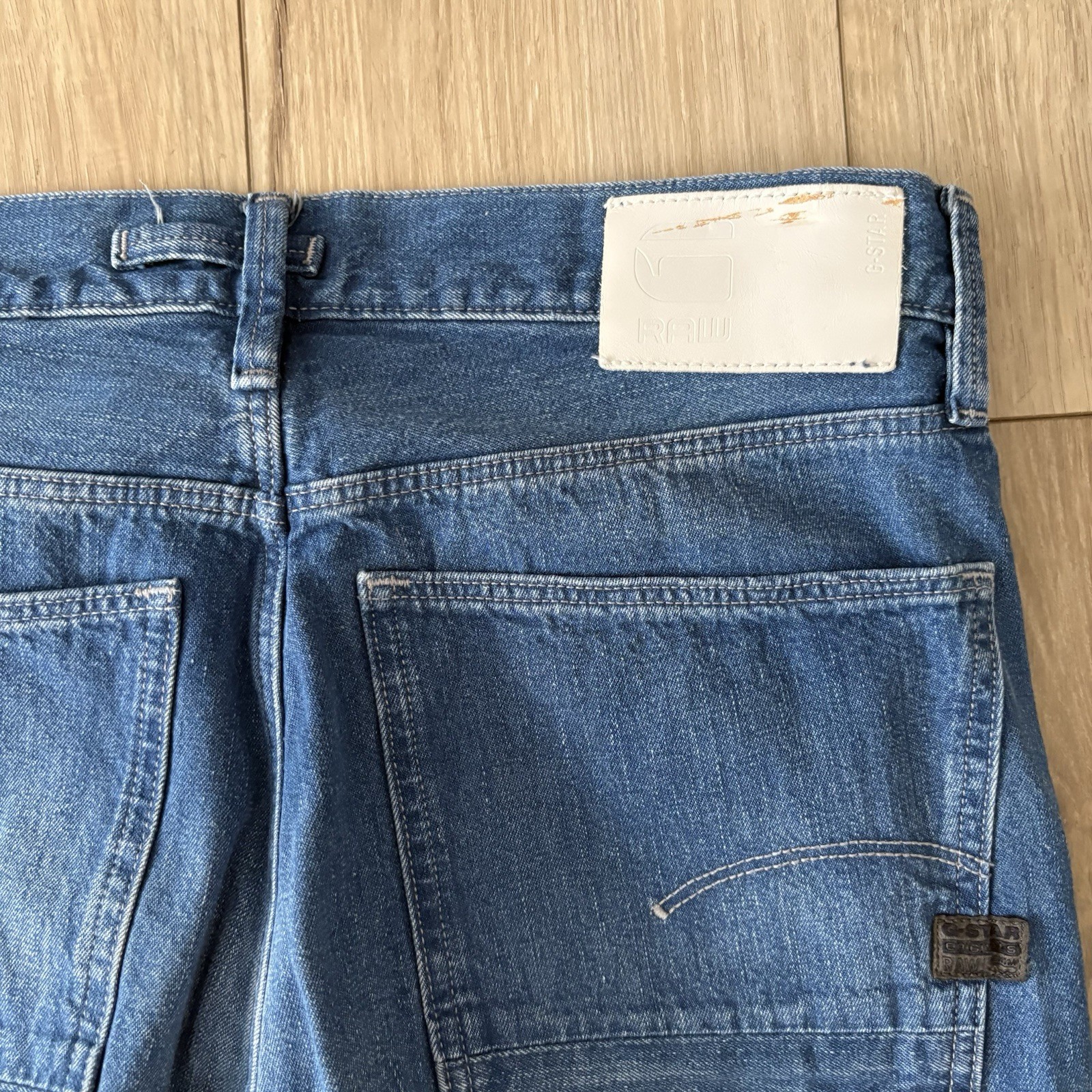 G Star Raw Type 89 Loose Jeans Womens 27×32 Blue Denim High Rise Straight Leg