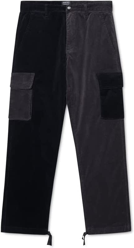 WeSC Men’s Black Colorblocked Corduroy Cargo Pants – Sz 30Wx32L – NWT