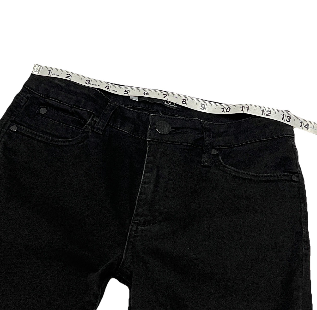 Kut From The Kloth Size 2 26W Mid Rise Diana Skinny Stretch Black Jeans