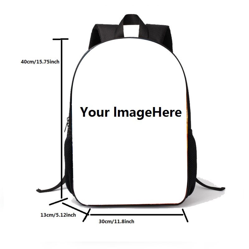 Custom Monster High Backpack 15″ x 11″ Kids black Backpack Gift