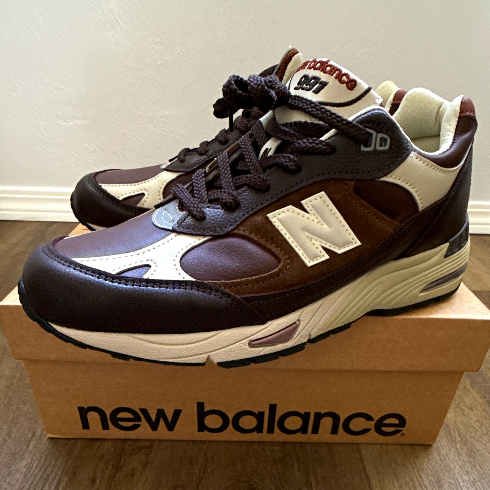 New Balance 991 Made in England French Roast Men’s US 8.5 D M991GBI NEW WITH BOX