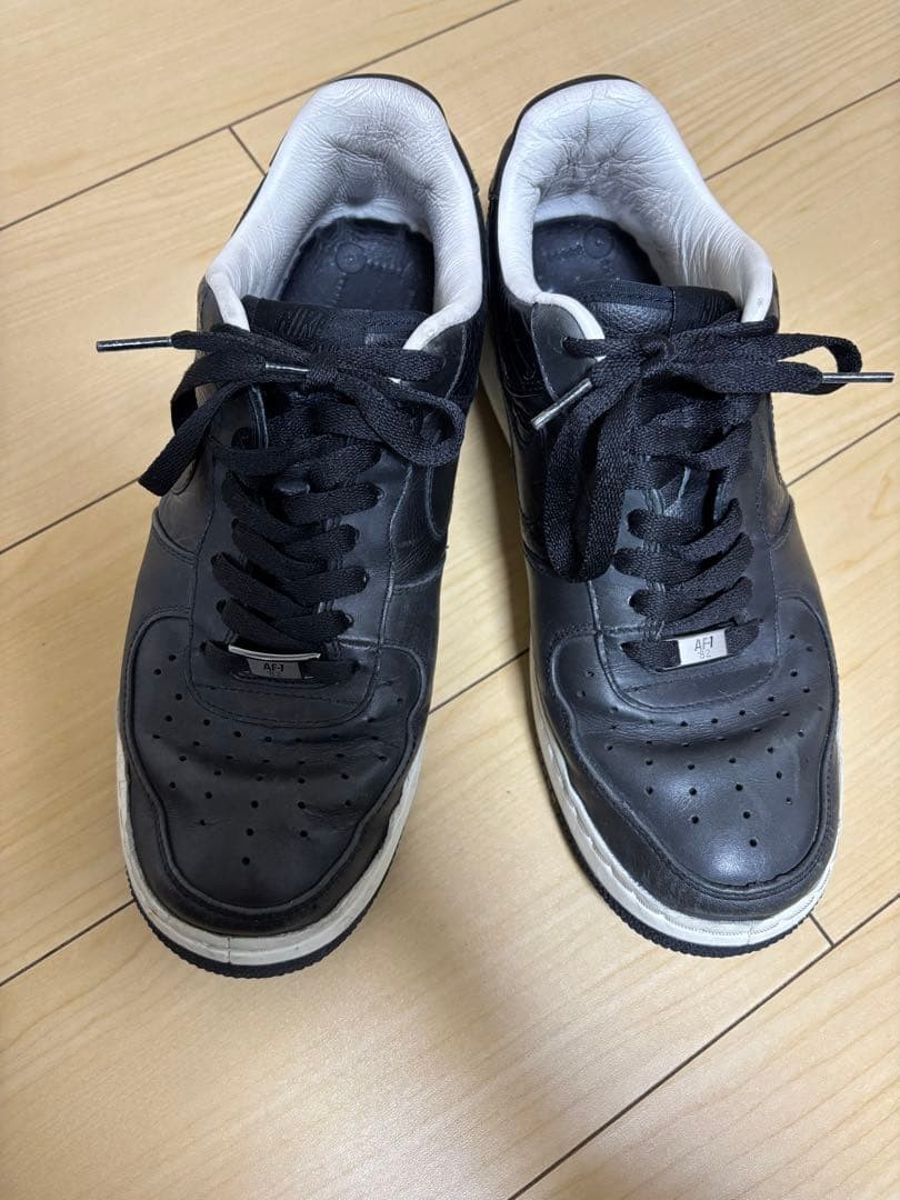 NIKE Air Force 1 Low Supreme 07 QK Black Limited Edition Men US 9 Rare Sneaker
