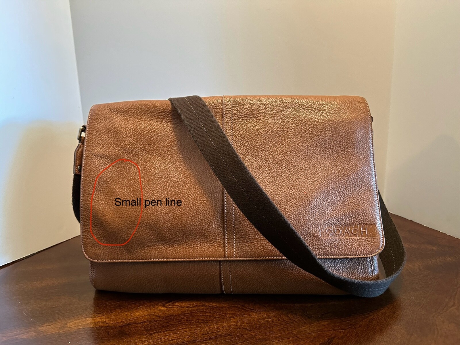 Coach Camden Brown Leather Unisex Messenger Handbag F70423