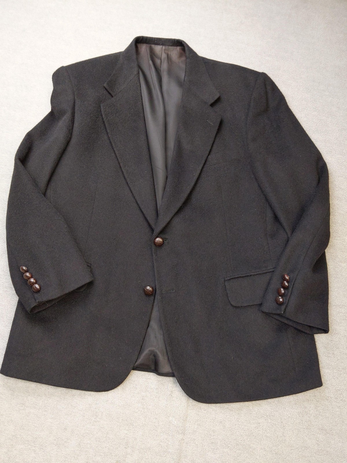 Tailors Row By Deansgate Blazer Mens 44 Black Sport Coat Jacket Classic Formal