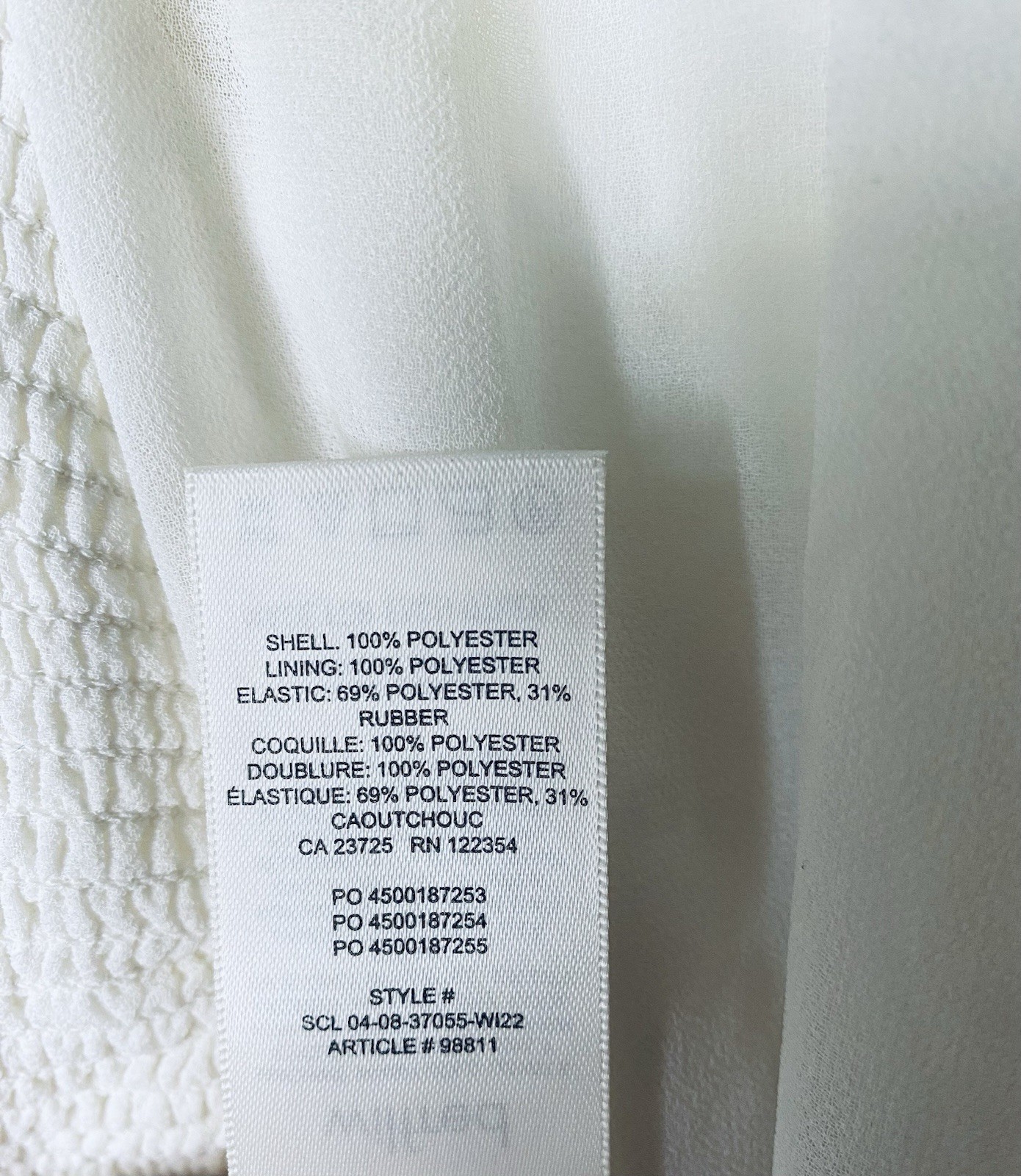 Wilfred Aritzia Tempest Mini Dress White Light Birch Size M MSRP 158$
