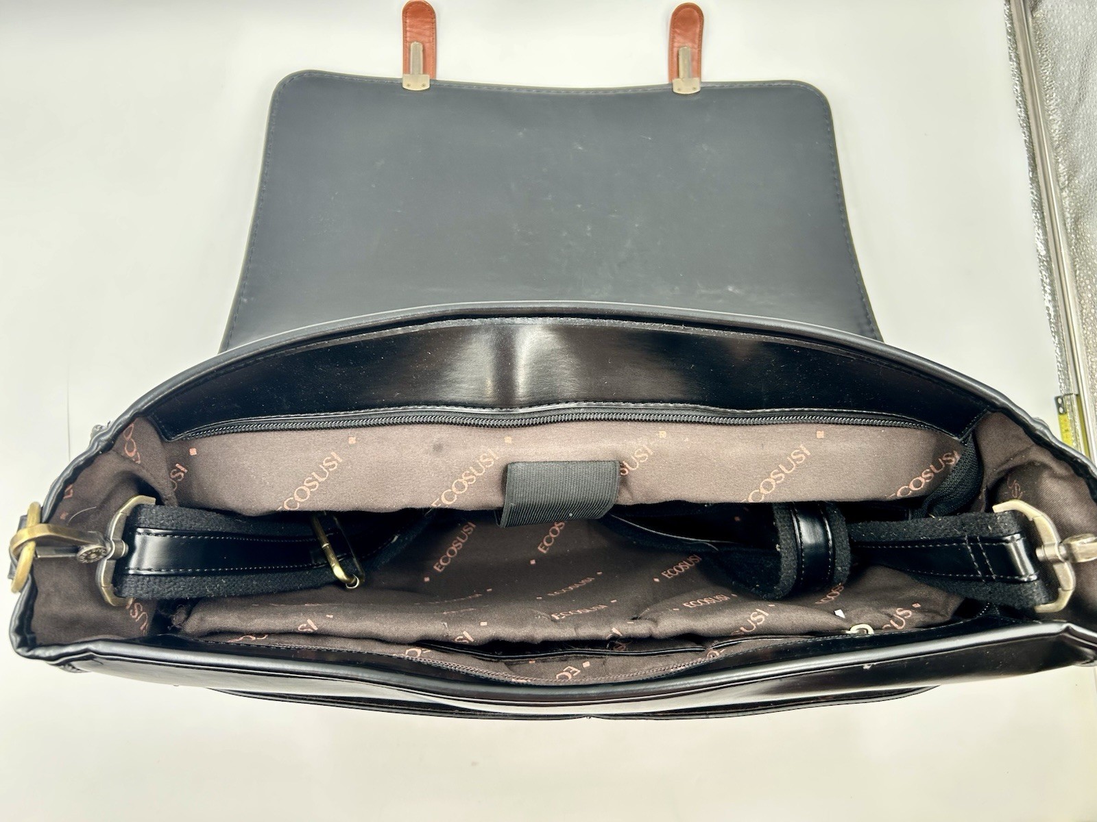 Ecosusi Bow Briefcase Vegan Leather Laptop Bag Satchel Fit 15.6″ Case Purse