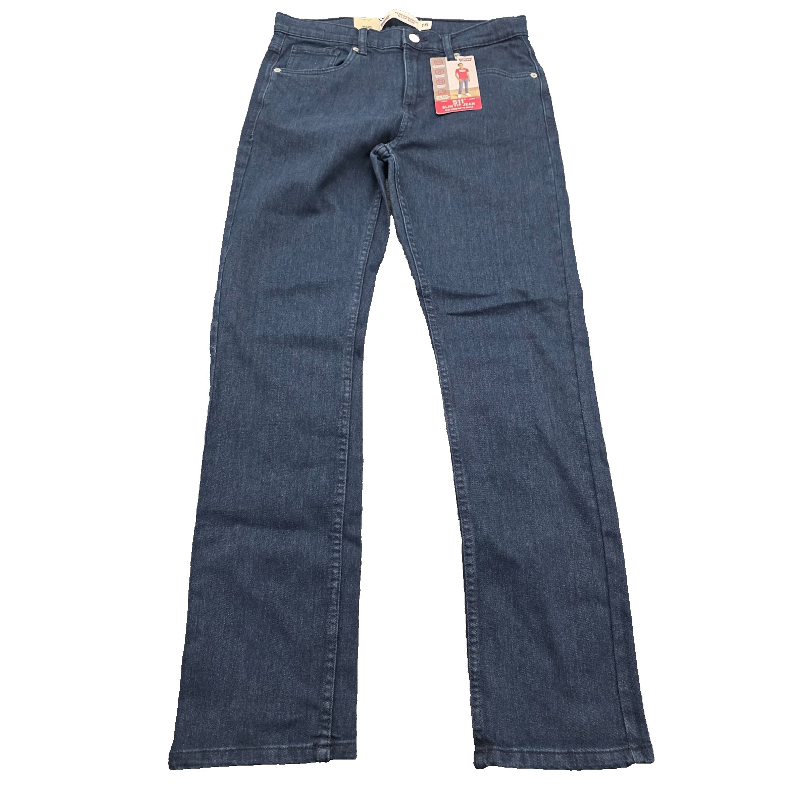 NEW Levis Boys Jeans Performance 511 Slim Fit Size 18 Reg 29X31 Adjustable Waist
