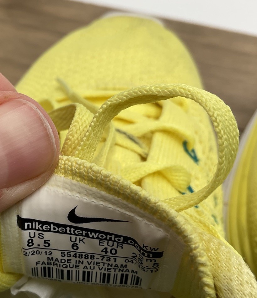 Nike Flyknit Lunar1 Running Athletic Sneakers Shoes Electric Yellow Women’s 8.5