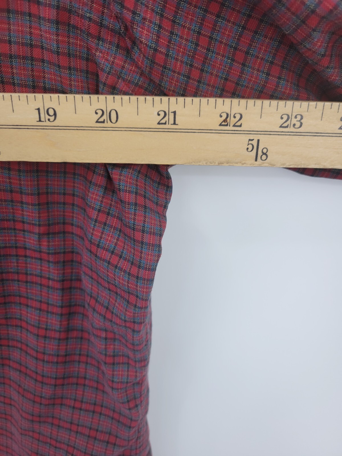 Ralph Lauren Shirt Mens XL Red Plaid Custom Fit Button Down Pony Long Sleeve