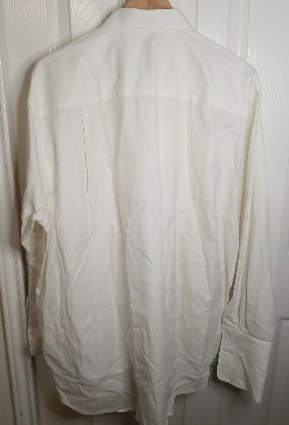 Harold Powell Nanotex Fabric White Button Long Sleeve Shirt Men’s Size 16 32/33