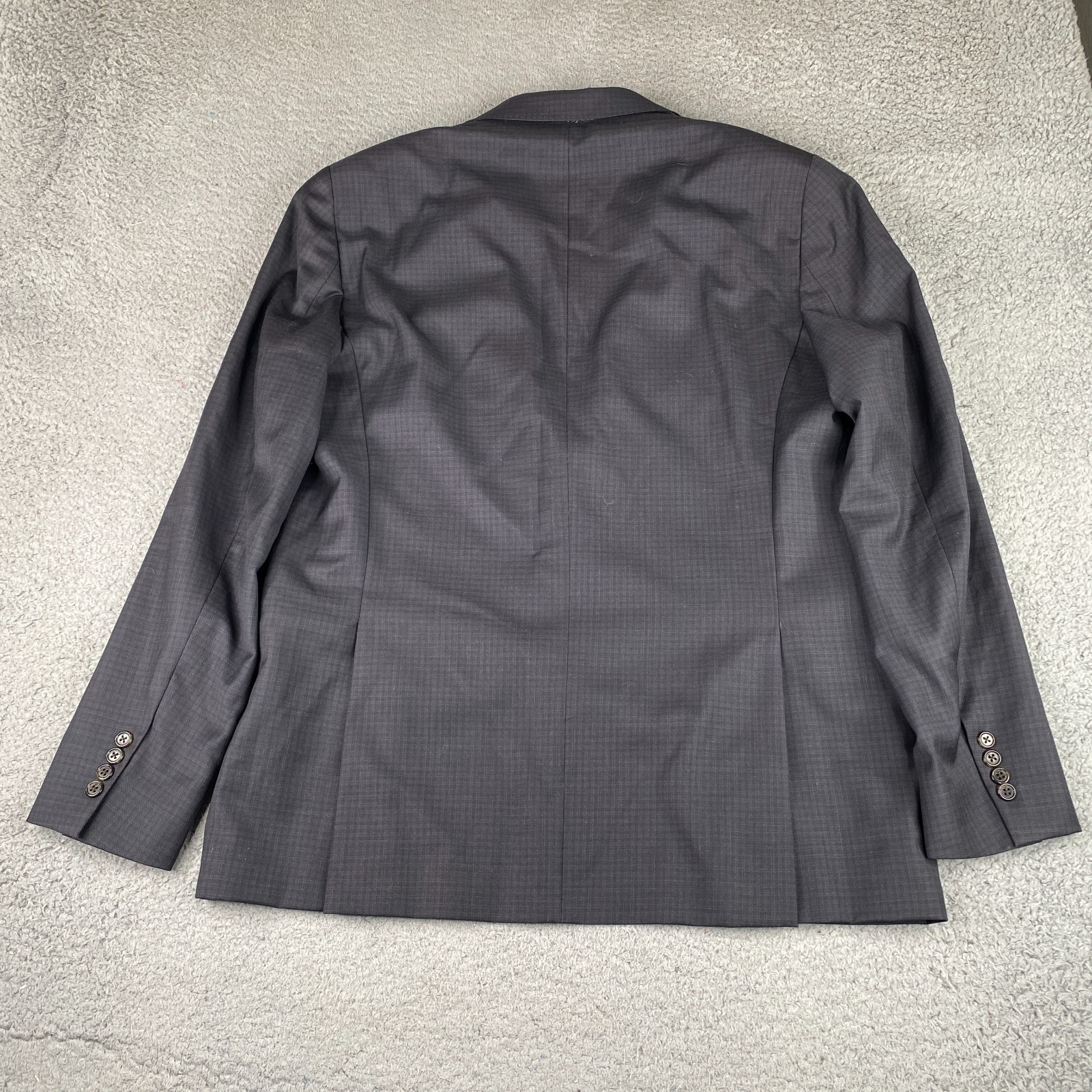 Todd Snyder Blazer Mens 44L Gray Plaid 100% Wool Mayfair Slim Fit Sport Coat