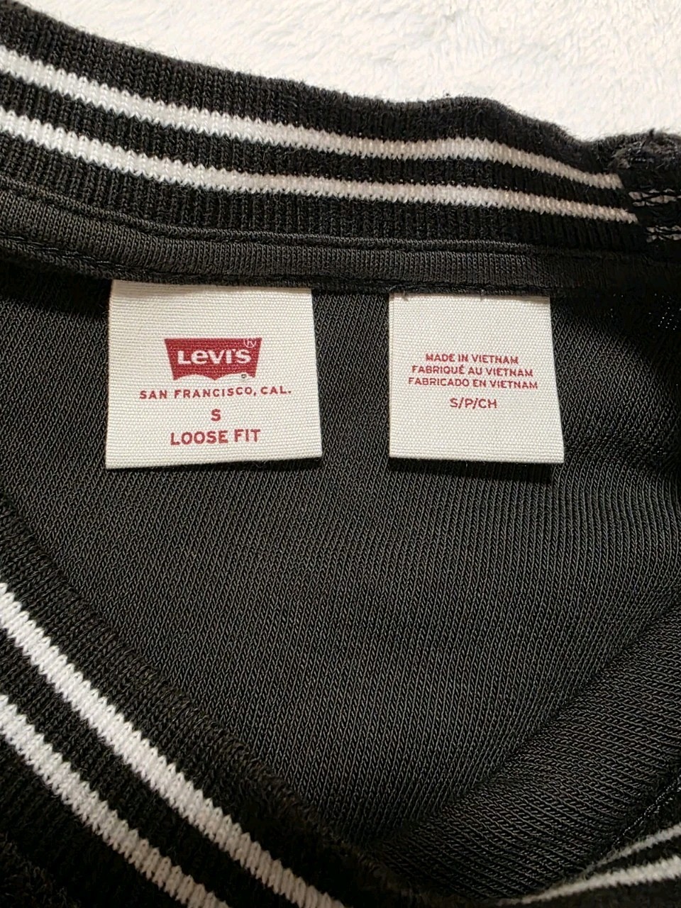 Levis Men’s Pocket Towel Type Material Loose Fit T-shirt Size Small NWT