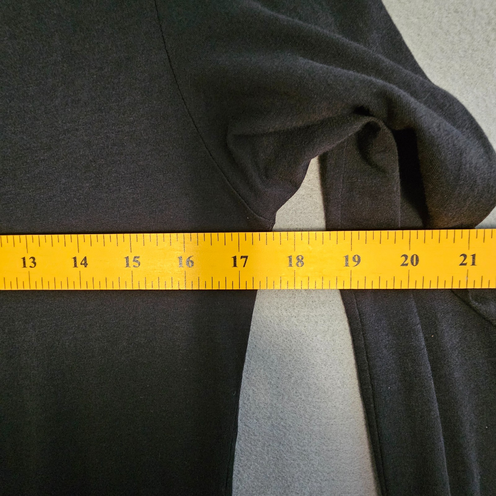Skin 100% Pima Cotton Long Sleeve Tee Black Tissue Thin Lightweight Womens 2