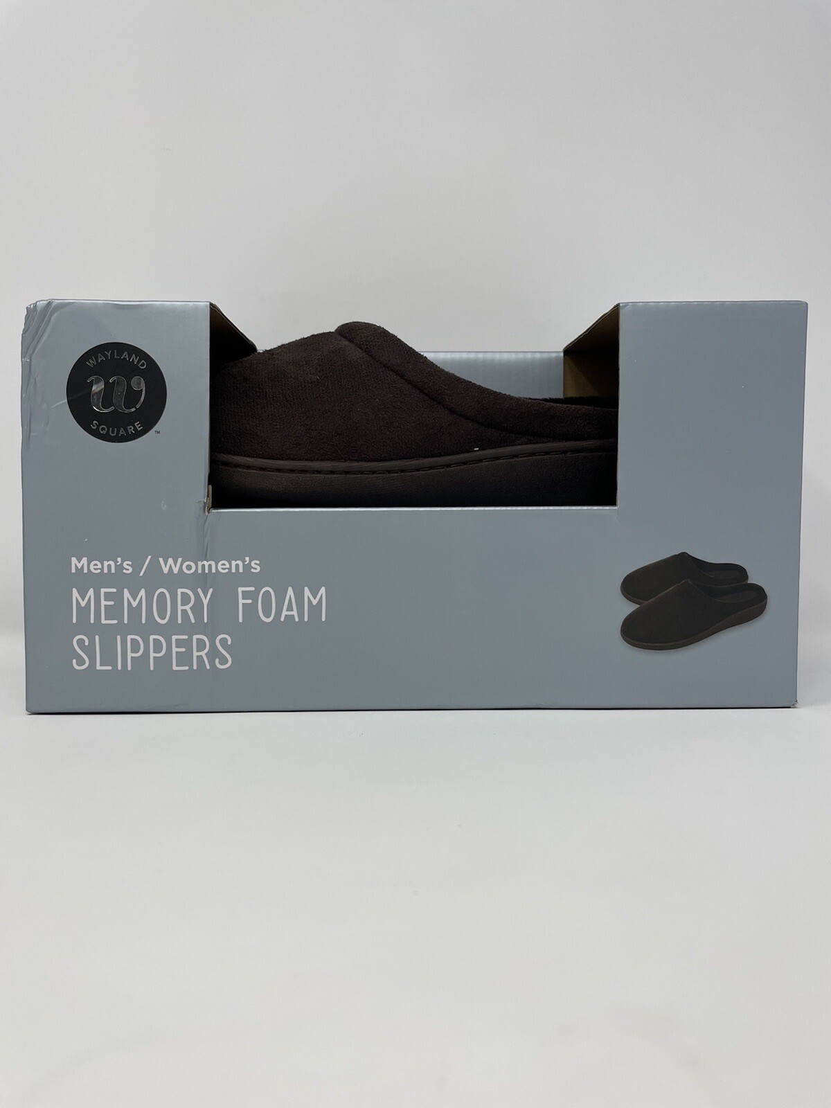 Wayland Square Memory Foam Slippers Size Small Men’s 6-7 Women’s 7-8 – Brown