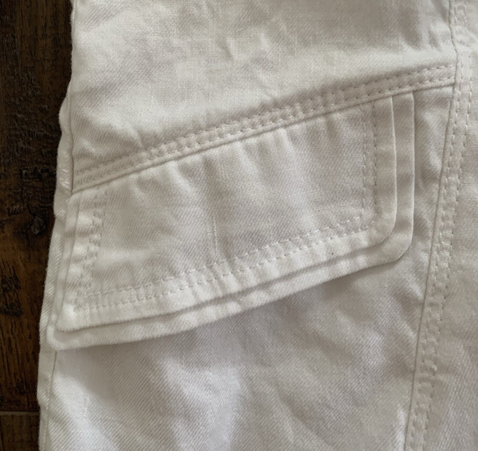 White House Black Market Blazer Jacket Linen Blend Lined White Beachy Coastal- 8