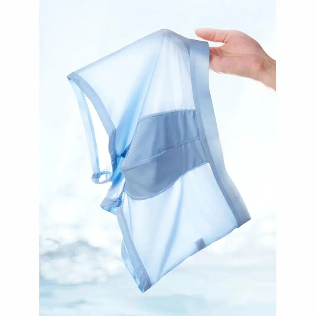 4pcs Boxer Shorts Men’s Ice Silk Underwear Male Underpants Breathable Sexy Thin