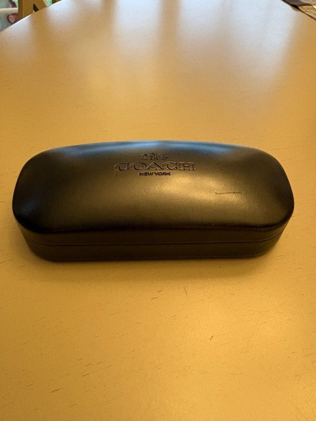 Coach New York Black Hard Shell Eyeglass Case
