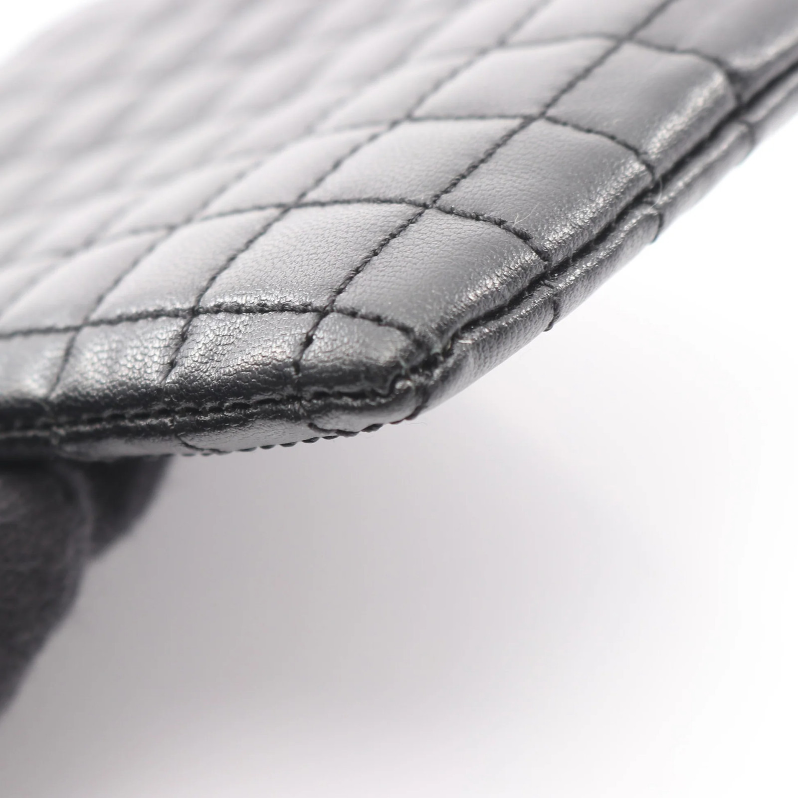 【Wallet】CELINE Coin & Card Pouch C Charm Case Leather Black Celine From Japan