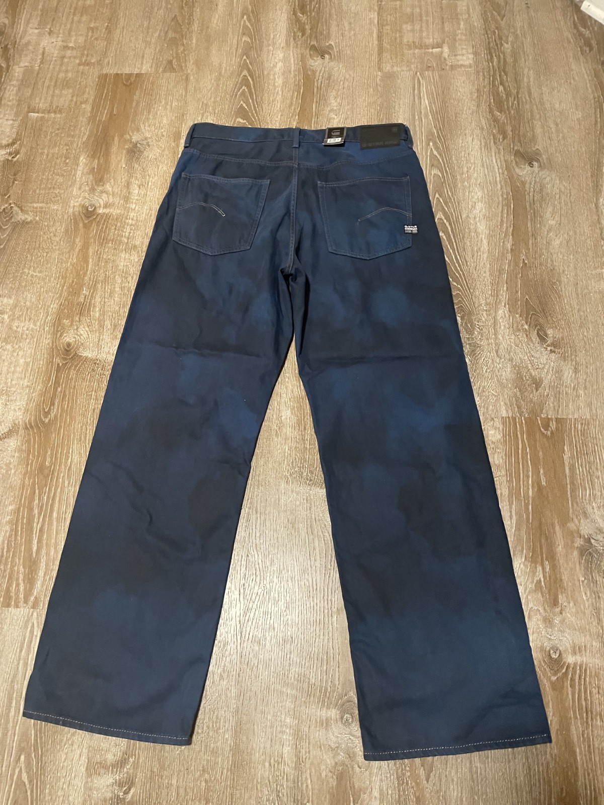G-Star RAW Type 96 Loose Jeans Men’s Sea Blue Vintage Denim 36 x 34 NEW!