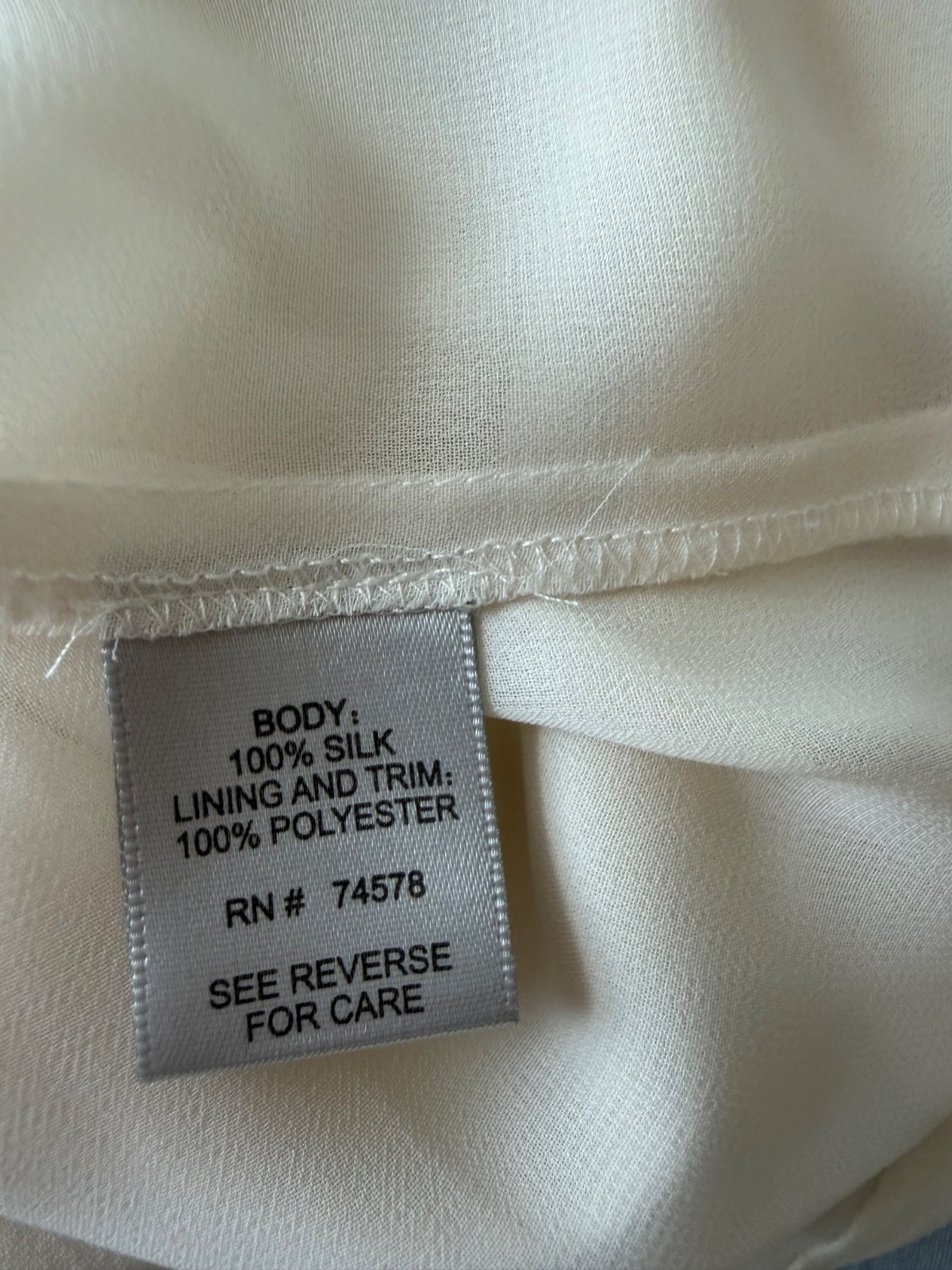 Cache Y2K 100% Silk Solid White Blouse Size L Large Embellished Sleeveless