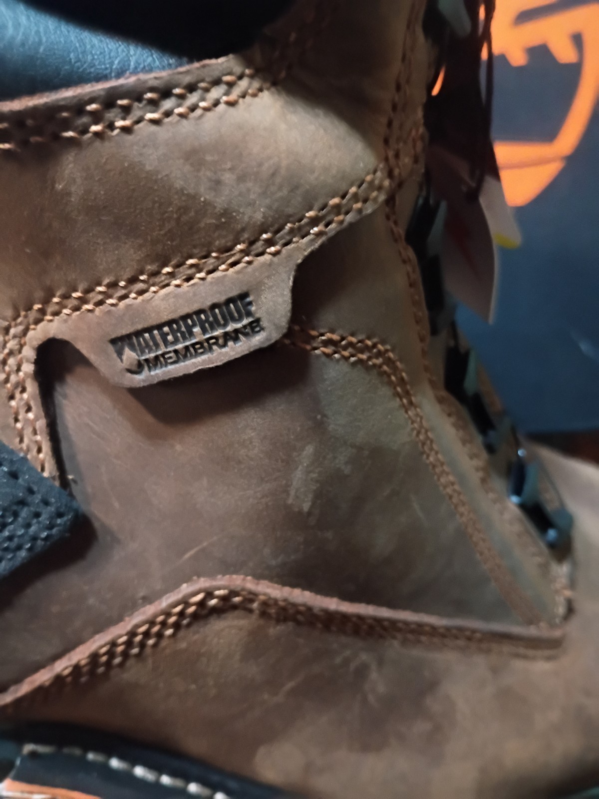 Mens Timberland Pro Boondock BOA Waterproof Composite Toe Brown Boot Sz 12 Wide