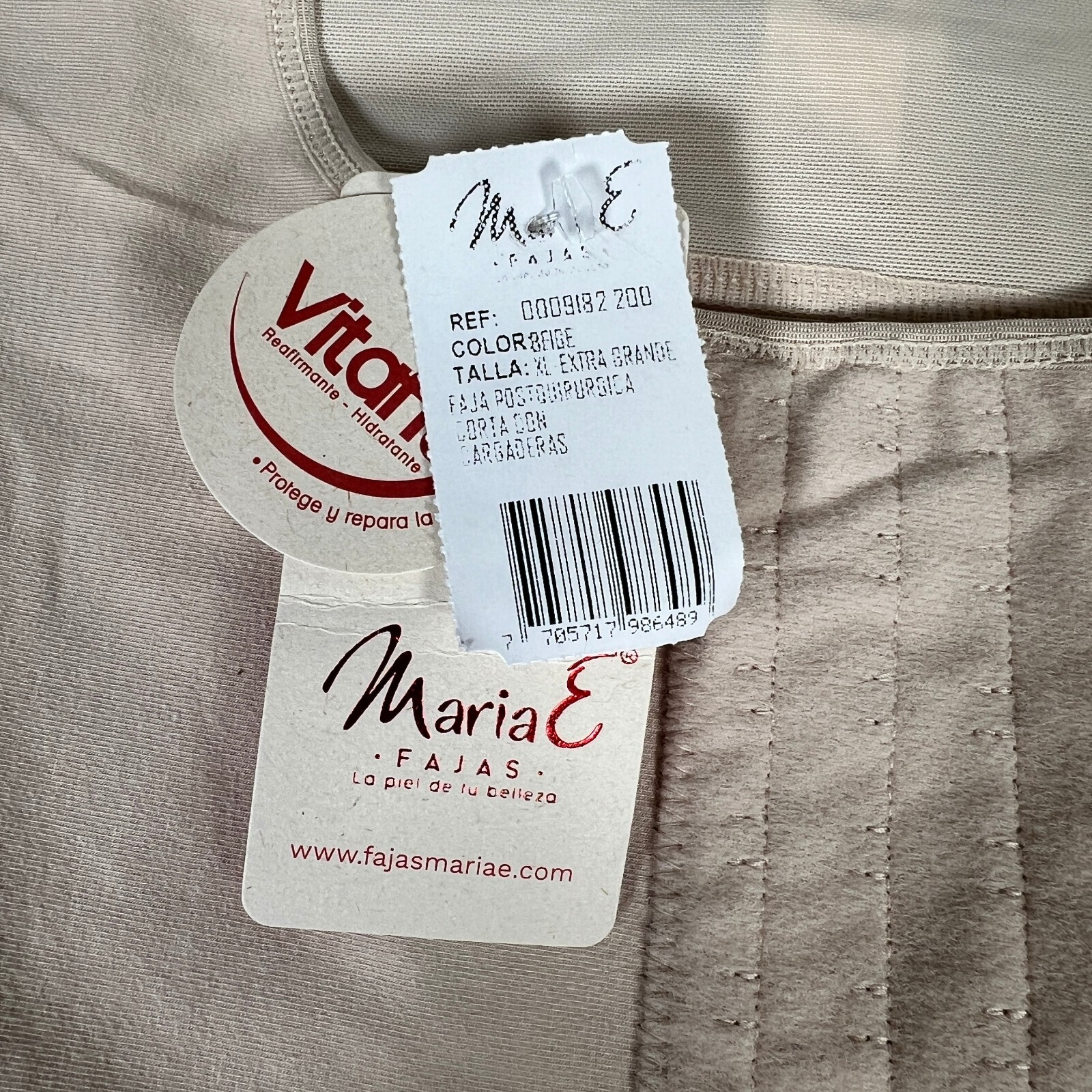 Maria E Fajas Colombianas Tummy Control Girdle Control Garment Shapewear Sz XL