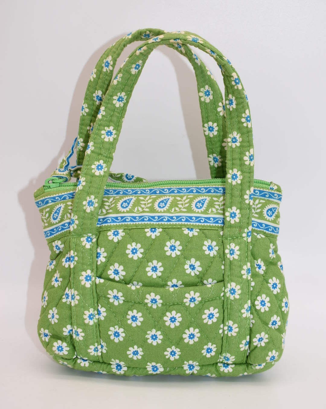Vera Bradley Little Bitty Betsy Bag in “Apple Green” Pattern