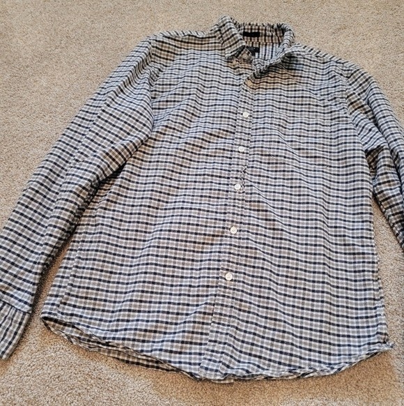 J. Crew Oxford Mens Slim Fit Button Up Shirts Size Large