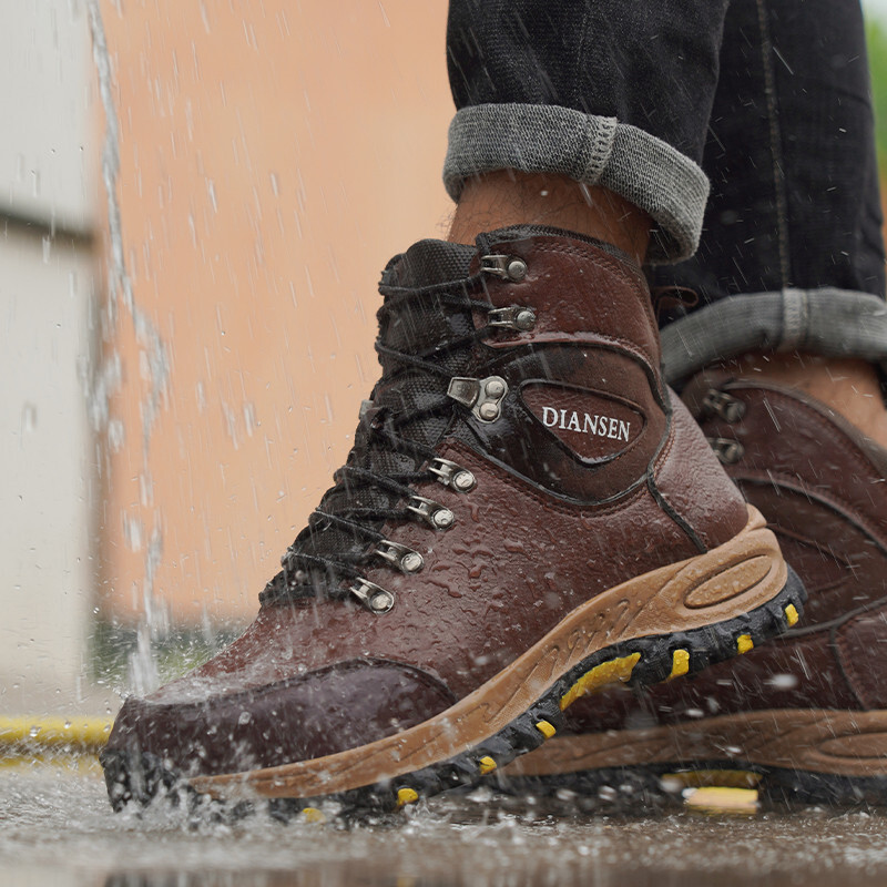 Men Work Shoes Waterproof Safety Shoes New Anti-Puncture Indestructible Shoes