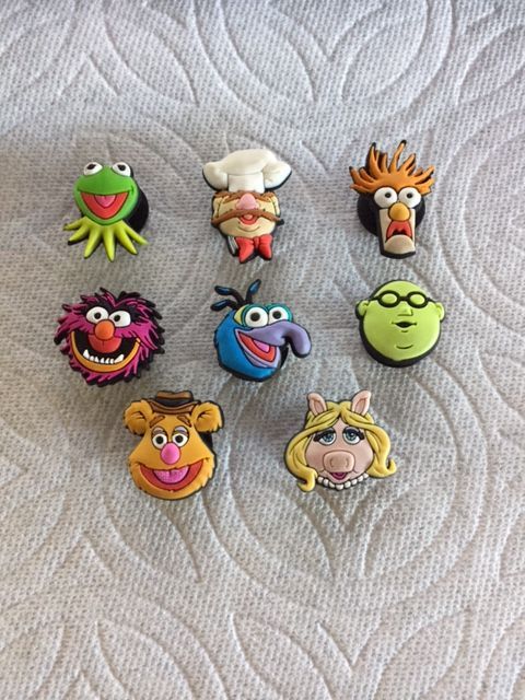MUPPETS JIBBITZ FOZZIE CHEF BEAKER BUNSEN KERMIT MISS PIGGY JIBBITZ SHOE CHARMS