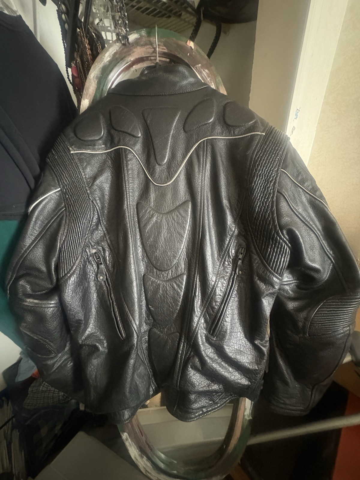 Black Leather Riding Jacket