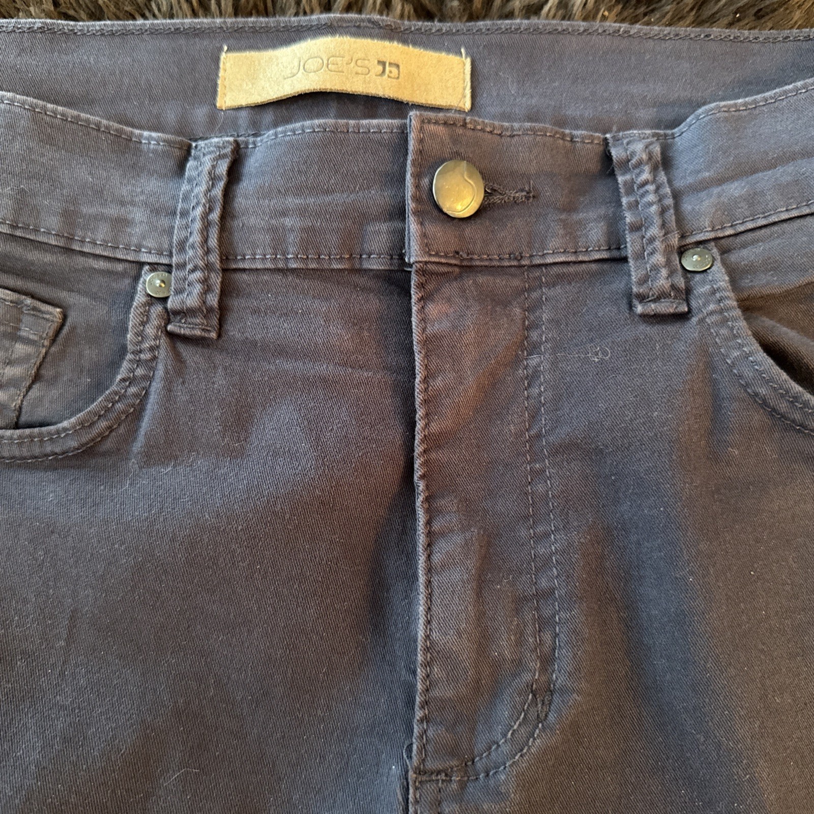Joe’s Jeans Mens 30×34 Charcoal Gray Regular Straight Stretch Denim Pants