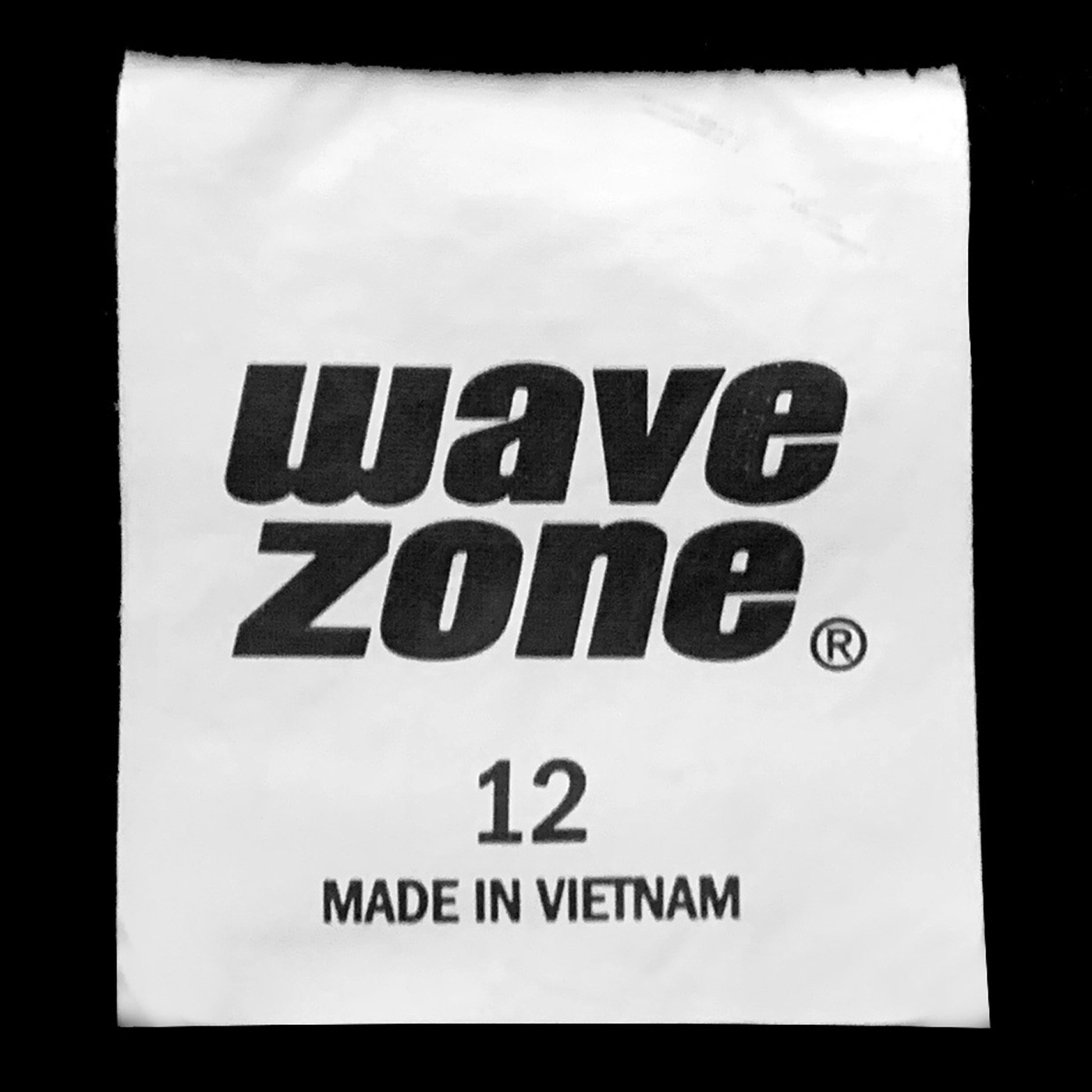 Wave Zone Black Swim Top with Turquoise and White Side Panels size 12