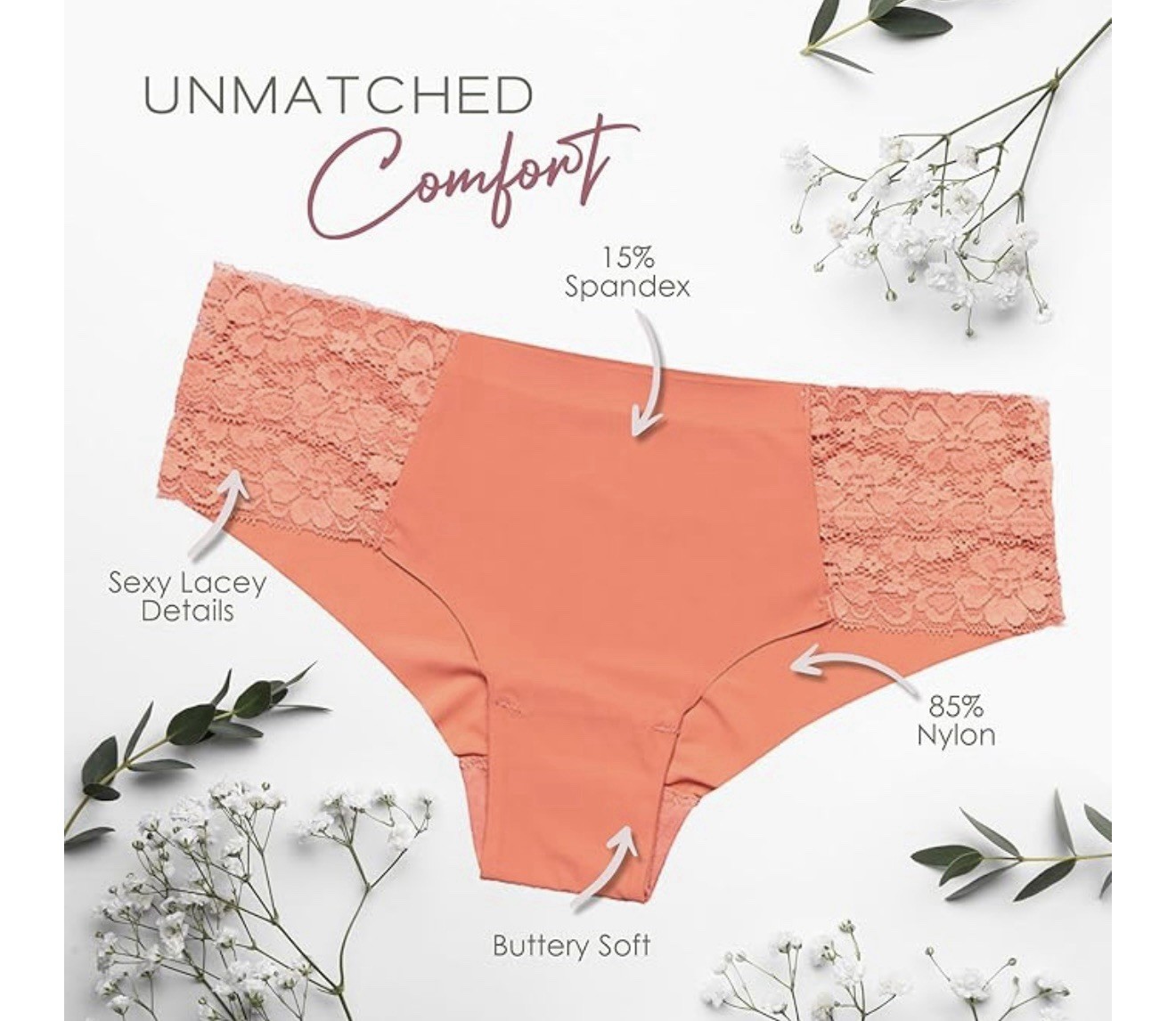 Pretty Sweet Intimates Women’s Seamless Cheeky Bikini Underwear – Pack of 10