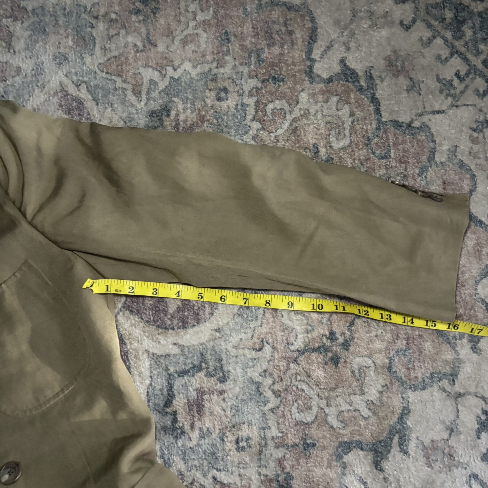 Vintage 90’s Made In USA Double Breasted Polo Ralph Lauren Beige Blazer Size 42R