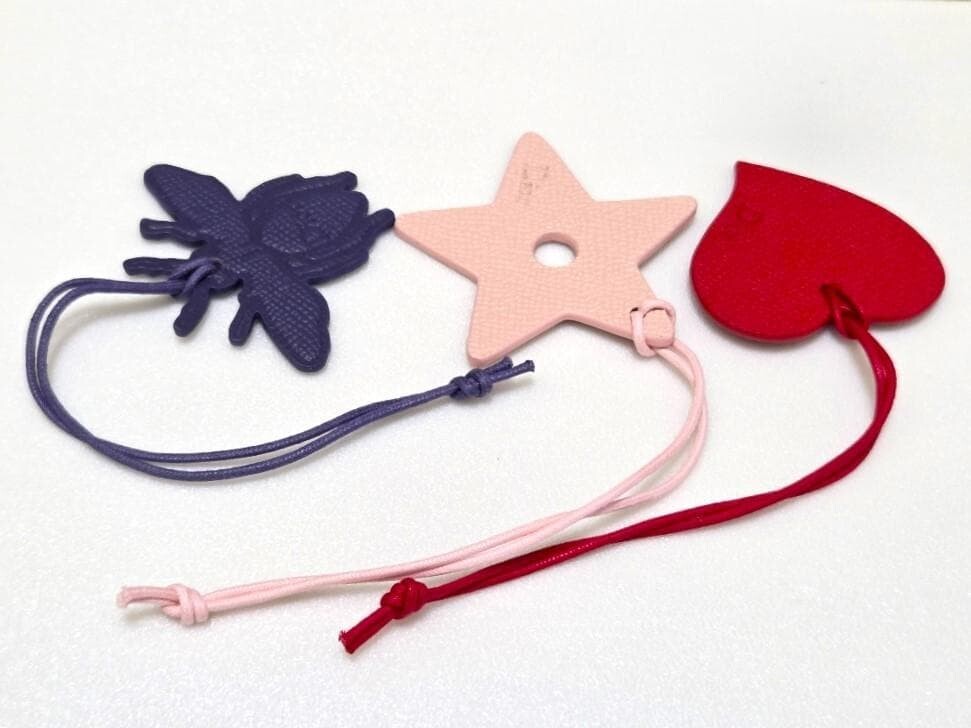 Christian Dior Novelty Bag Charm Set Heart Star Bee Boxed Auth