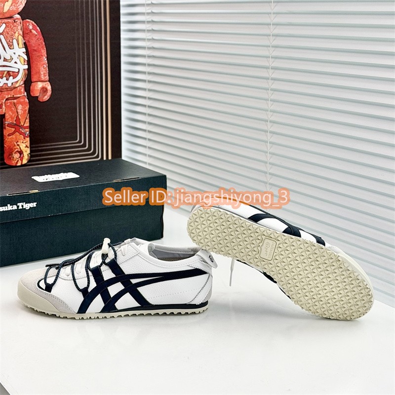 2026 Onitsuka Tiger MEXICO 66 VINY 1183C577-100 White Navy Blue
