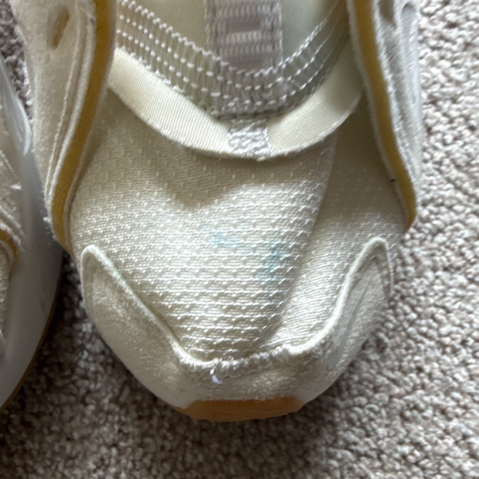 Nike Air White Gum Low Top Mesh Hook & Loop woman’s Athletic Sneakers