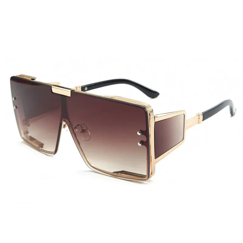 Sunglasses Dark Black Lens Men Hip Hop Cholo Square Gangster Stylish Outdoor New