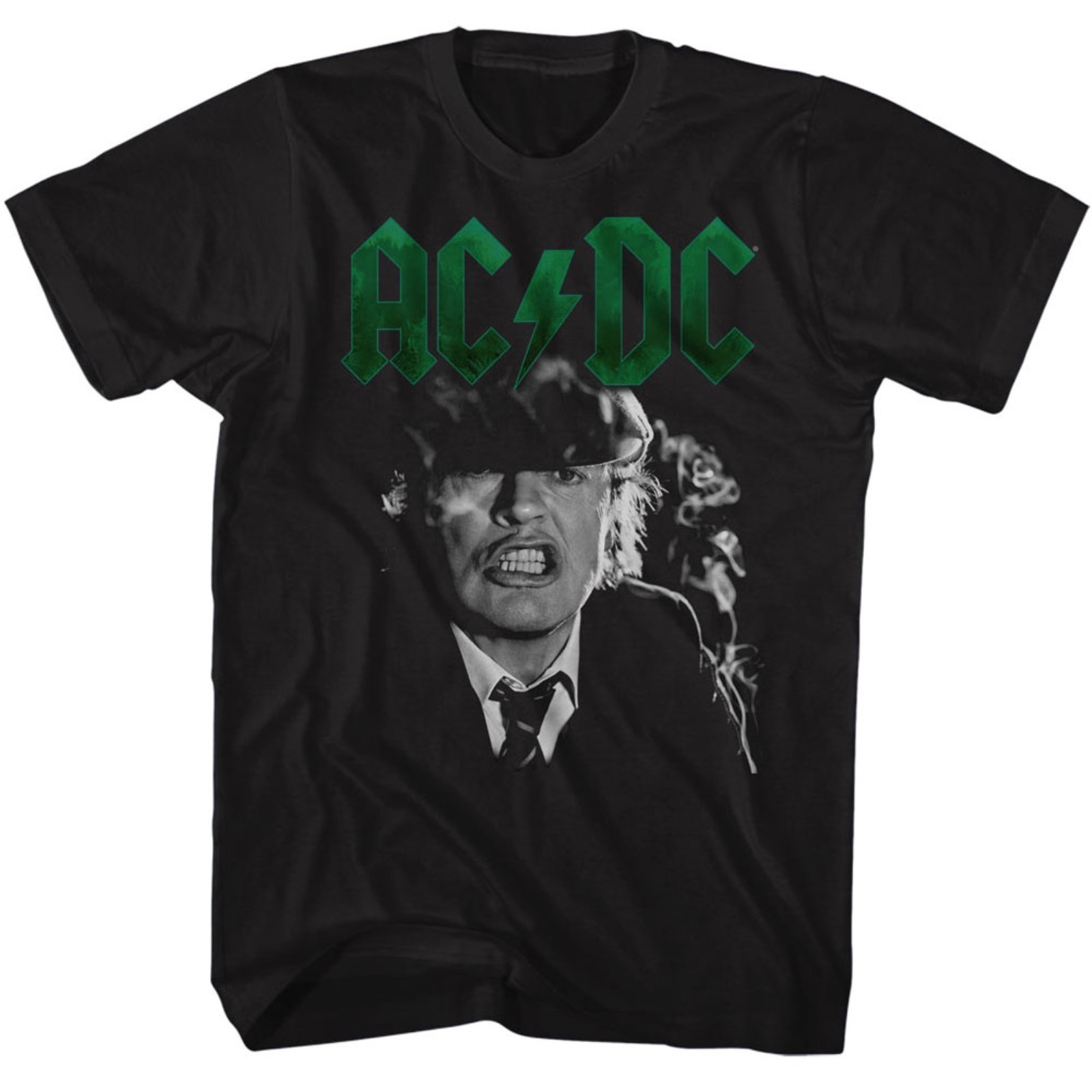 AC/DC cd lgo ANGUS YOUNG GROWL Official Black SHIRT Size LRG new